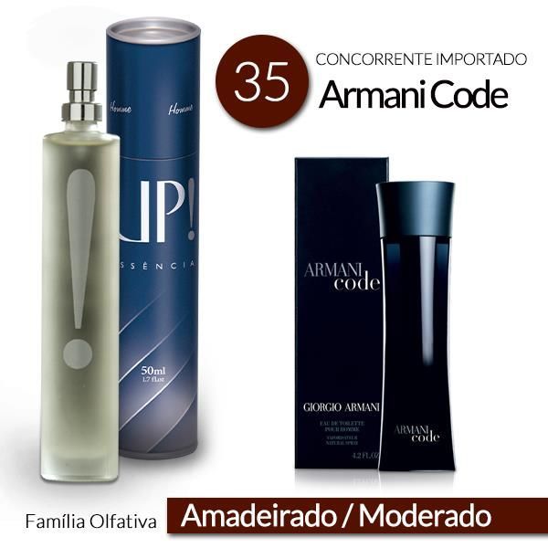 UP! Essência 35 - Original - 50ml - Armani Black Code
